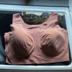 True and co true body lift scoop neck bra in Whiskey Rose. XL and full cups